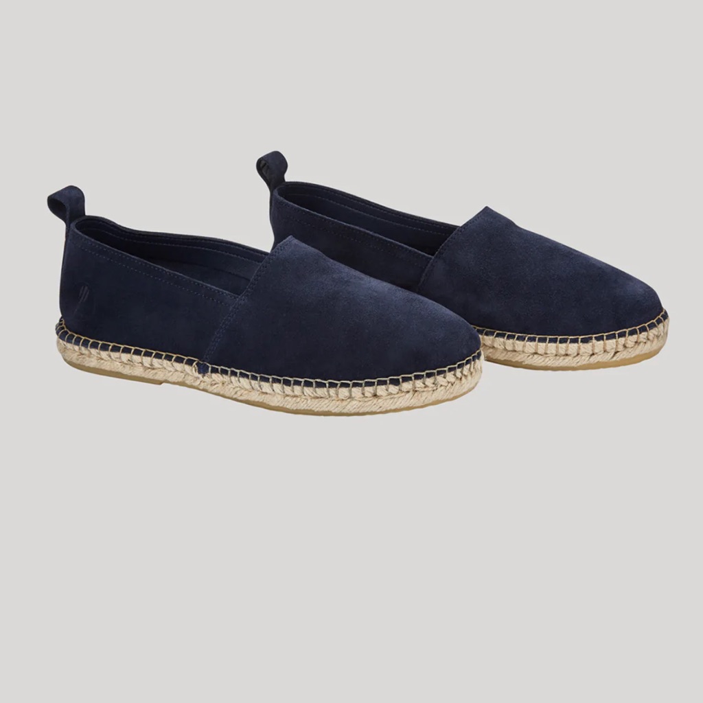 Frescolabl Carioca Helio Espadrille Suede  Navy Blue Size 43 Brand New